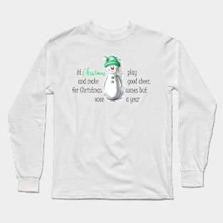 Christmas Snowman Long Sleeve T-Shirt